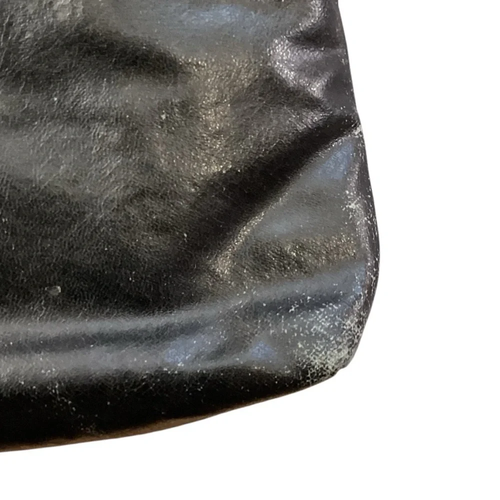 Vintage Soft Supple Leather Clutch Wristlet with‎ Bow